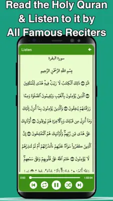 Read Quran & Listen to Quran android App screenshot 2